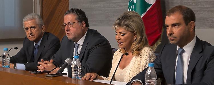 Announcing Digital Lebanon Conference during a Press Conference held at the Grand Serail in Beirut